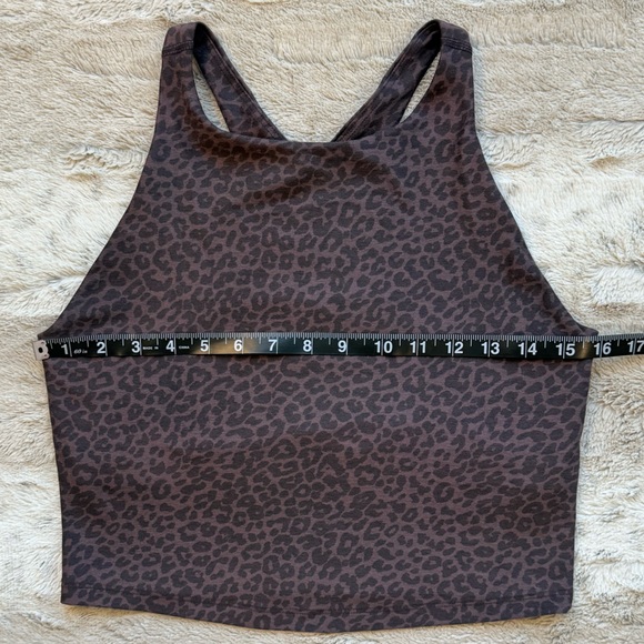 BEYOND YOGA Women's SoftMark Refocus Cropped Tank In in Charcoal Animal Print - Picture 11 of 15